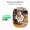 Καλώδιο USB-C-USB-C PowerStream 100W πλεκτό 1,2m λευκό