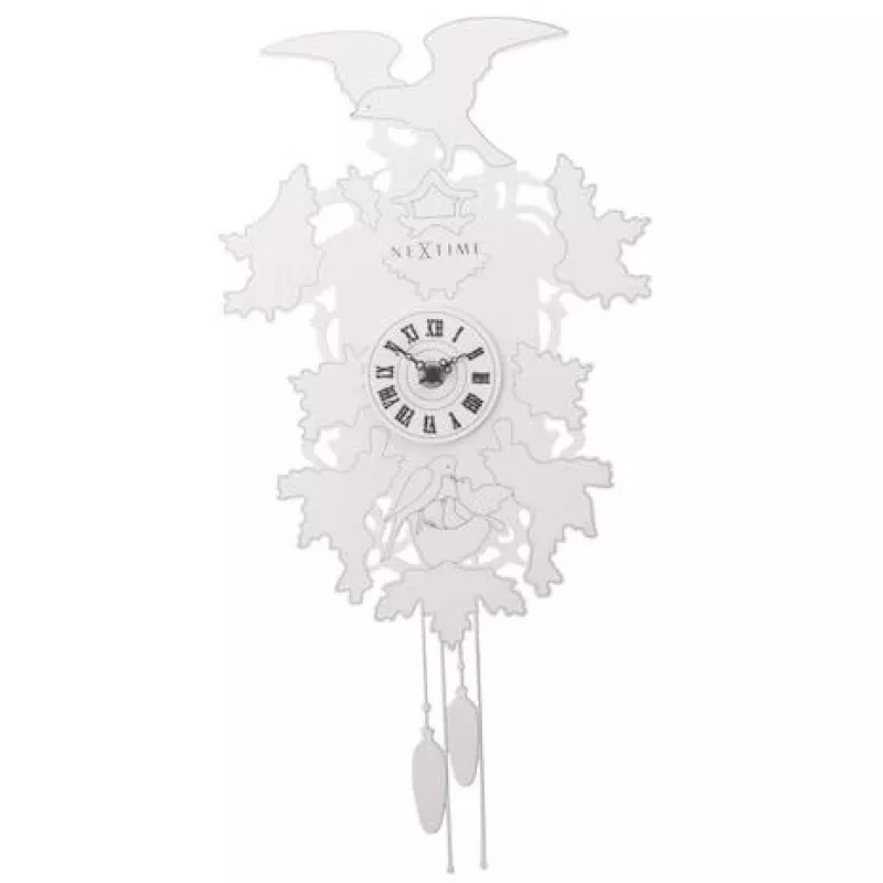 NeXtime Ρολόι 2988 Cuckoo Weeble, 41x21 cm, Επιτοίχιο, Λευκό
