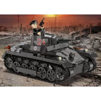 Σετ κατασκευής Cobi Panzer I Ausf. B – 654 τεμάχια, λεπτομερές μοντέλο κατασκευής