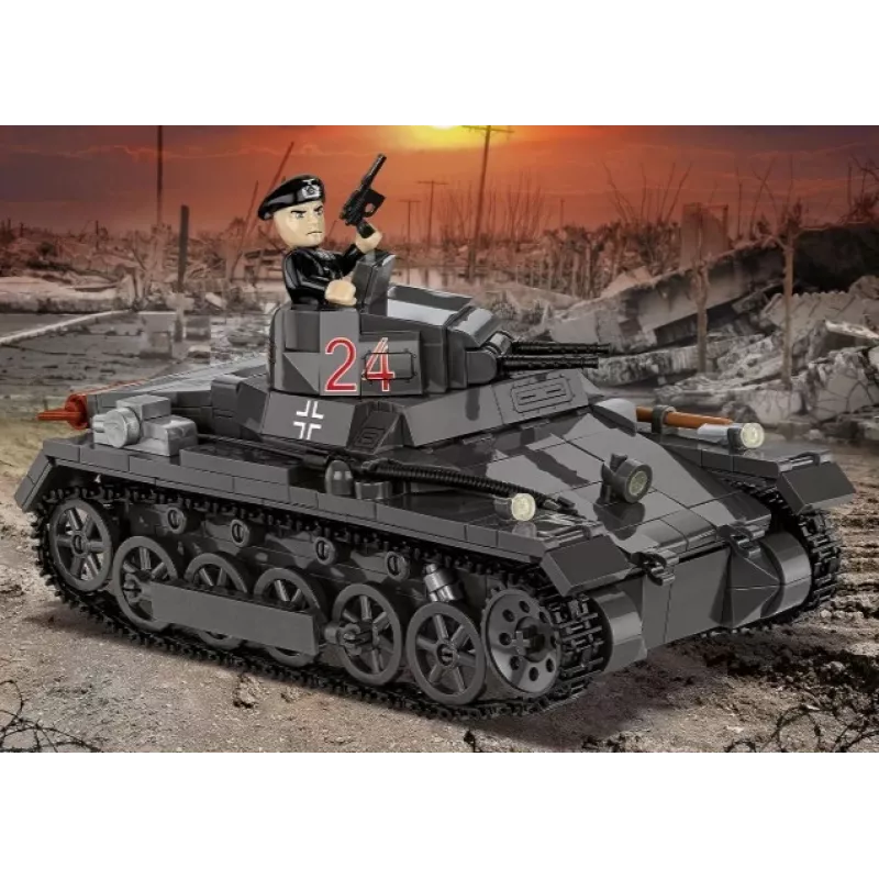 Σετ κατασκευής Cobi Panzer I Ausf. B – 654 τεμάχια, λεπτομερές μοντέλο κατασκευής