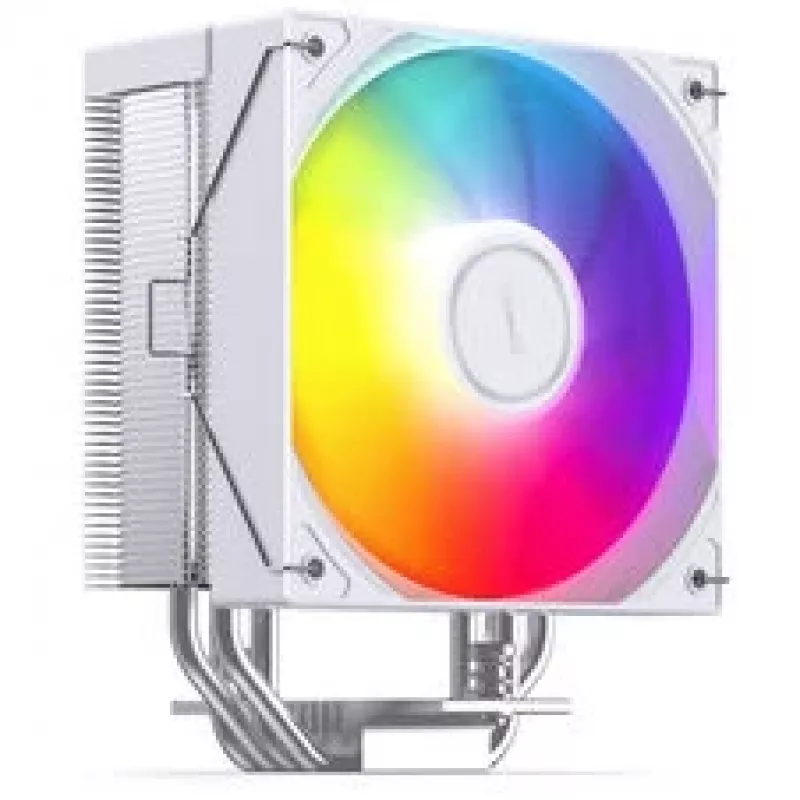 Ψύκτρα CPU Jonsbo CB40 WHITE ARGB, έλεγχος PWM, φωτισμός ARGB, συμπαγής πύργος, λευκό