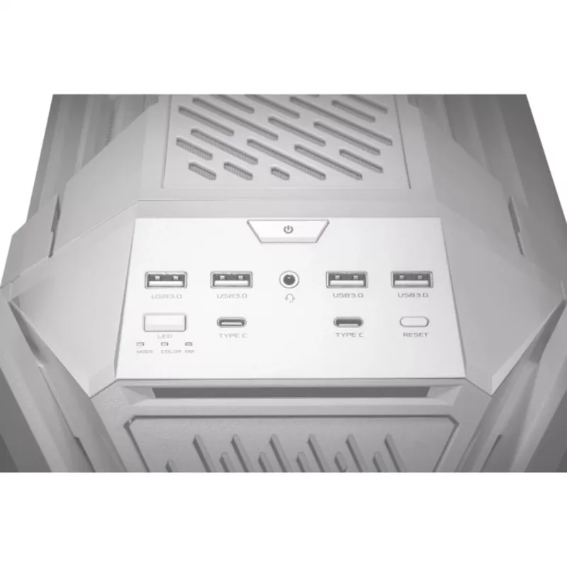 ASUS ROG GR701 Hyperion White, PC, Λευκό, ATX, EATX, micro ATX, Mini-ITX, Αλουμίνιο, Multi, Front