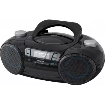 Φορητό Bluetooth Boombox SENCOR SPT4710B — συνολική ισχύς 20 W, Bluetooth 5.3, CD/USB/UKW, λειτουργία με μπαταρία ή ρεύμα