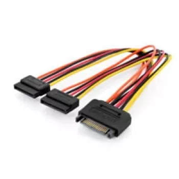 Assmann Καλώδιο προσαρμογέα SATA Y 15-pin SATA σε 2x 15-pin SATA ST/BU/BU 0,3m Καλώδιο προσαρμογέα SATA Y, 0,3m - 15-pin SATA σε 2x 15-pin SATA, ST/BU/BU - Siche