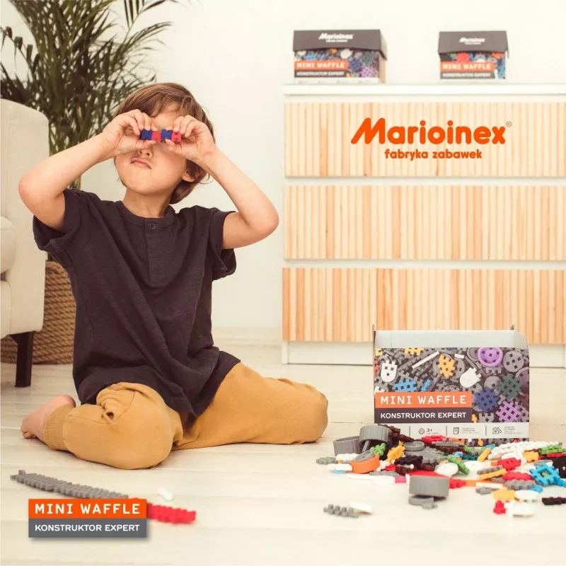 Παιχνίδι δομικών Marioinex Blocks mini Waffle Expert — 100 τεμ., πολύχρωμο, ηλικία 3+