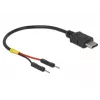 DeLOCK 85418 καλώδιο τροφοδοσίας USB-C σε 2x pin header, 0,1 m