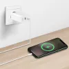 Διπλός αντάπτορας πρίζας USB 65W, 2xUSB-C, λευκό