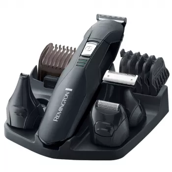 Remington PG6030 Edge σετ περιποίησης, λεπίδες με επίστρωση τιτανίου, 7 ρυθμίσεις μήκους, μπαταρία, για γένια/κεφάλι/μύτη/αυτιά, μαύρο