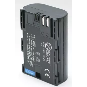 Επαναφορτιζόμενη μπαταρία κάμερας extra digital LP-E6, 1865 mAh, για συμβατές συσκευές Canon