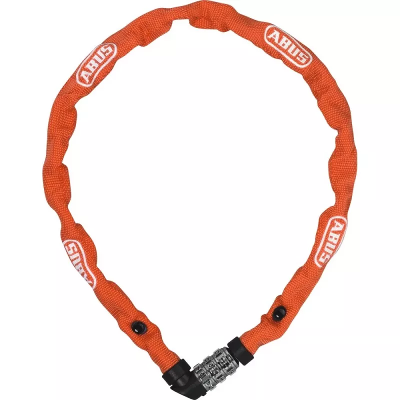 ABUS 1200/110 Web 57657 κλειδαριά αλυσίδας, σκληρυμένος χάλυβας, συνδυασμός 3 ψηφίων, 1100 mm, πορτοκαλί