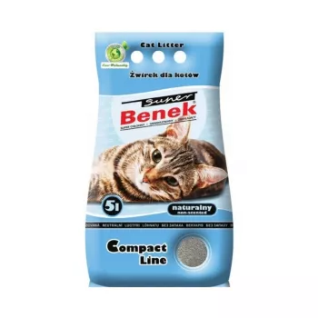 Πυκνοποιημένη άμμος Super Benek Certech Super Benek Compact, κοκκώδες μπεντονίτη, 5 L, γρήγορη απορρόφηση, εξουδετέρωση οσμών