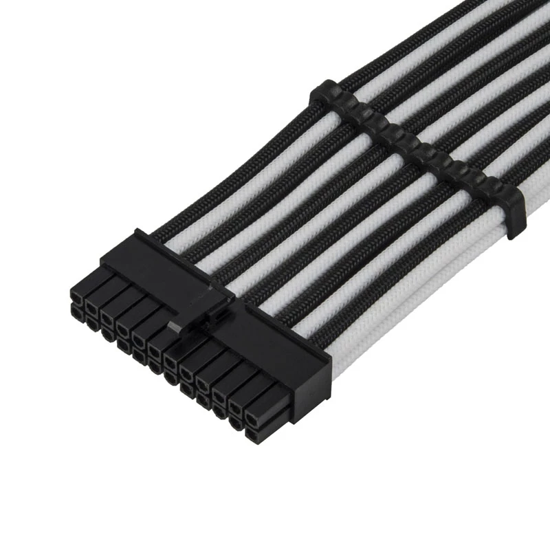 Καλώδιο επέκτασης ATX SILVERSTONE SST-PP07E-MBBW 30 cm μαύρο/λευκό