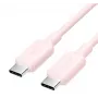 Καλώδιο USB-C σε USB-C Vention TRCPF — 1 m, ροζ