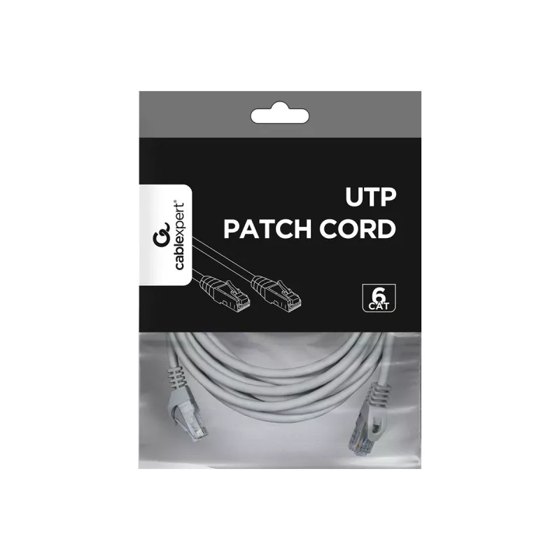 Gembird PP6U-5M Καλώδιο δικτύου γκρι Cat6 U/UTP (UTP)