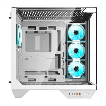 Κουτί υπολογιστή Darkflash DY470 (λευκό) + 4 ανεμιστήρες