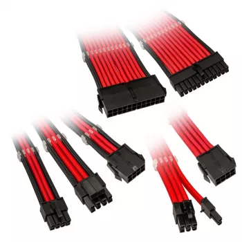 Kolink Core Adept COREADEPT-EK-RED σετ πλεκτών καλωδίων προέκτασης, 6 καλώδια, κόκκινο