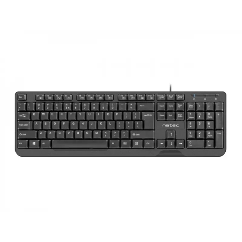 NATEC ΠΛΗΚΤΡΟΛΟΓΙΟ TROUT SLIM USB, US-LAYOUT, ΜΑΥΡΟ