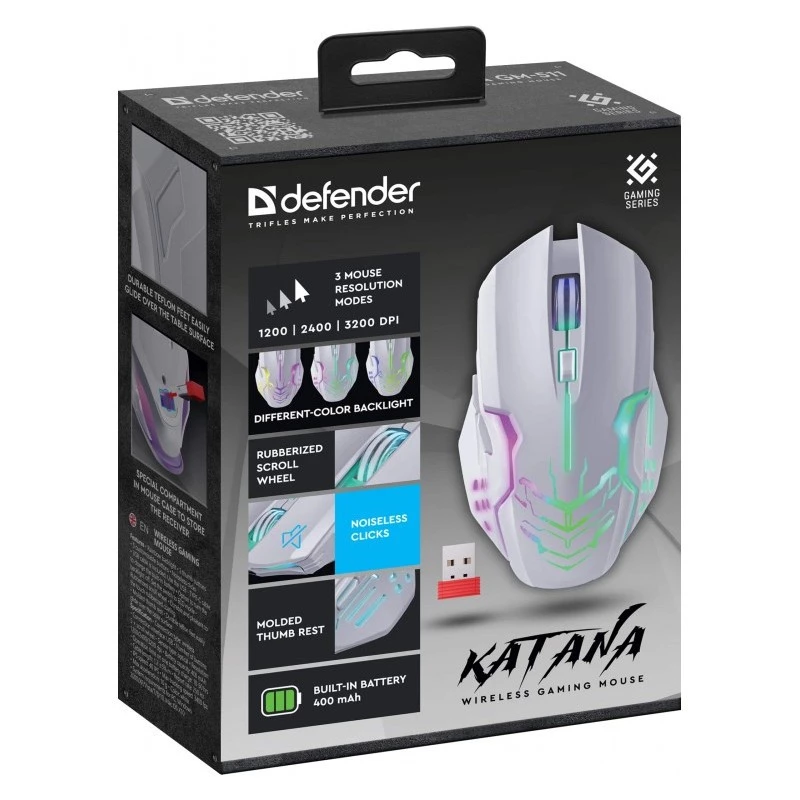 CDEFENDER GM-511 KATANA RF 3200dpi 7P Λευκό