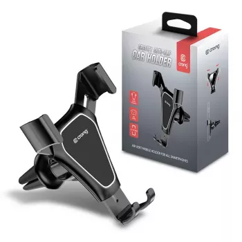 Βάση αυτοκινήτου Crong CRG-CH4-BLK για smartphone — ρυθμιζόμενος compact σχεδιασμός