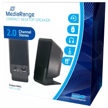 MEDIARANGE ηχεία – για PC – 6 Watt (συνολική ισχύς)