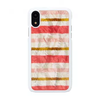 Προστατευτική θήκη iKins για iPhone XR — σχέδιο Short Cake, λευκή