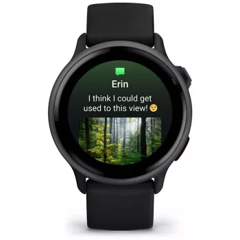 Garmin vívoactive 6 3,05 cm (1,2) AMOLED 42 mm Ψηφιακό 390 x 390 Pixel Οθόνη αφής Μαύρο Wi-Fi GPS (Δορυφόρος)