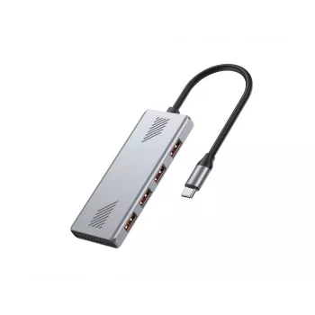 Hub USB GEMBIRD UHB-CM-U310-A4-01 — hub 4 θυρών: 1× USB 3.1 + 3× USB 2.0, μαύρο