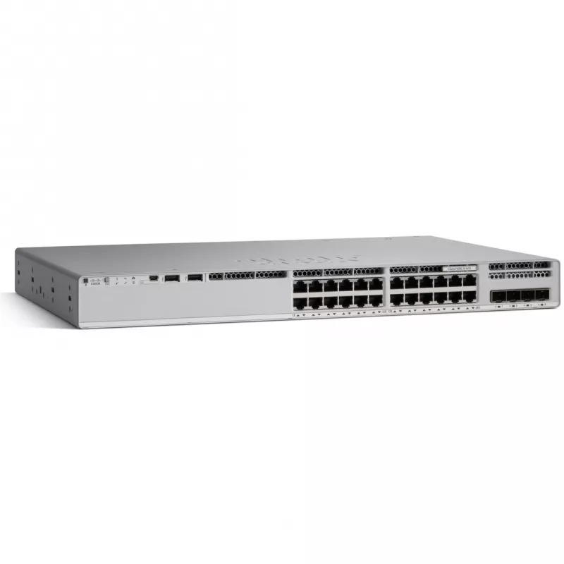 Cisco Catalyst 9200L Σειρά Switch 24 θυρών (24x 1G Base-T, 4x SFP) με 1x 125W Τροφοδοτικό Network Essentials E