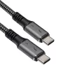 Καλώδιο Akyga AK-USB-34 USB-C σε USB-C Thunderbolt-3, 40 Gbit/s, 100 W, 1,5 m, μαύρο