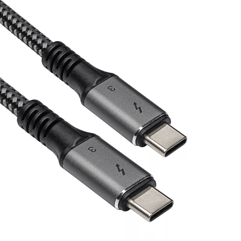 Καλώδιο Akyga AK-USB-34 USB-C σε USB-C Thunderbolt-3, 40 Gbit/s, 100 W, 1,5 m, μαύρο