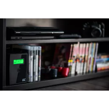 Green Cell UPS01LCD UPS αδιάλειπτης παροχής ισχύος Line-Interactive 0,6 kVA 360 W 2 πρίζες