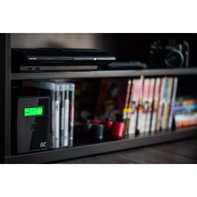 Green Cell UPS01LCD UPS αδιάλειπτης παροχής ισχύος Line-Interactive 0,6 kVA 360 W 2 πρίζες