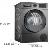 Bosch WQG245DXSN στεγνωτήριο με αντλία θερμότητας 9 kg