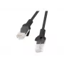 Καλώδιο δικτύου LANBERG PCU5-10CC-0025-BK RJ-45 Cat5e U/UTP 0,25 m μαύρο