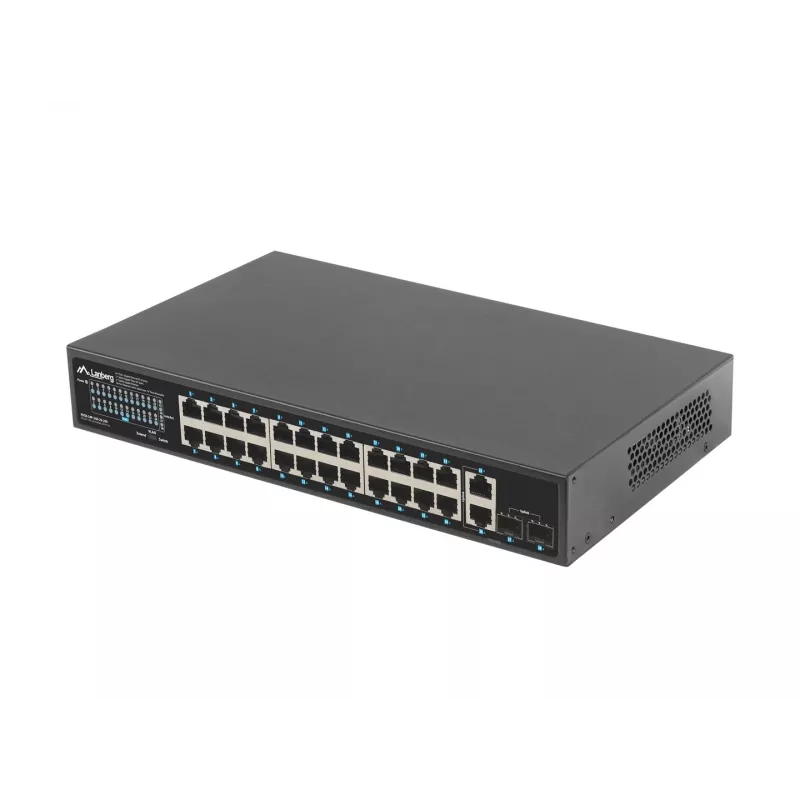 Unmanaged switch Lanberg RSGE-24P-2GE-2S-250 24 θύρες τοποθέτηση σε rack