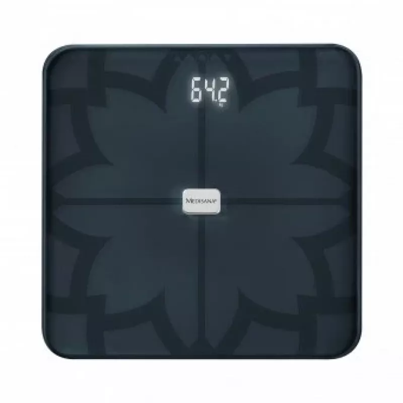 Medisana BS 450 ζυγαριά ανάλυσης σώματος, μέγ. 180kg, μαύρο, Bluetooth, αισθητήρες ITO (40510)