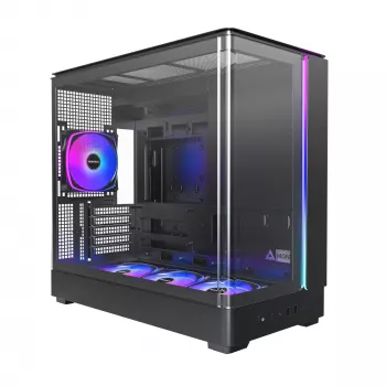 Κουτί PC Montech KING 15 PRO Μαύρο — Midi-Tower για micro ATX / Mini-ITX