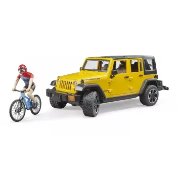Παιχνίδι Jeep BRUDER 02543 για θέμα mountain bike και ποδηλατών, ABS, πολύχρωμο, από 4 ετών