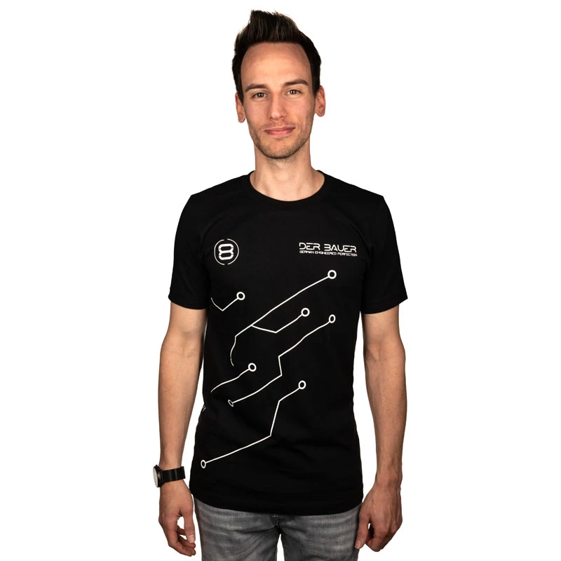 T-shirt der8auer PCB-Design Μέγεθος S, ρούχα μάρκας der8auer