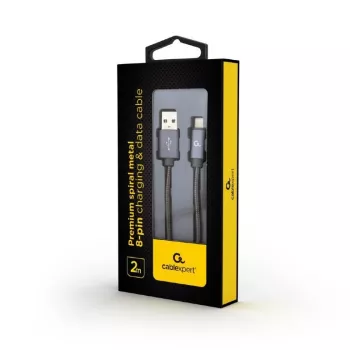 Καλώδιο Lightning Cablexpert CC-USB2S-AMLM-2M-BG