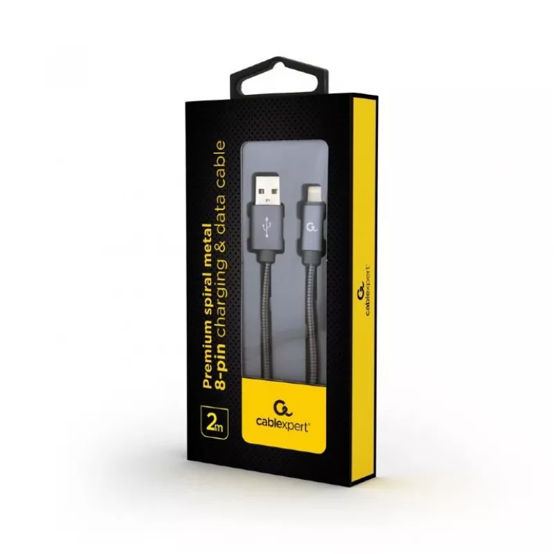 Καλώδιο Lightning Cablexpert CC-USB2S-AMLM-2M-BG