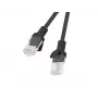 Καλώδιο δικτύου LANBERG PCU5-20CC-0025-BK RJ-45 Cat5e 0,25 m μαύρο, U/UTP, CCA, AWG26