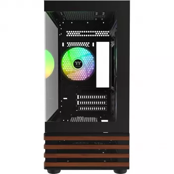 PC Micro Tower Thermaltake View 170 WS ARGB — Micro κουτί, μαύρο, υποστηρίζει τροφοδοτικό PS2, 2x 120 mm πλευρικούς + 1x 120 mm πίσω ανεμιστήρες, 2,5/3,5 ίντσες HDD