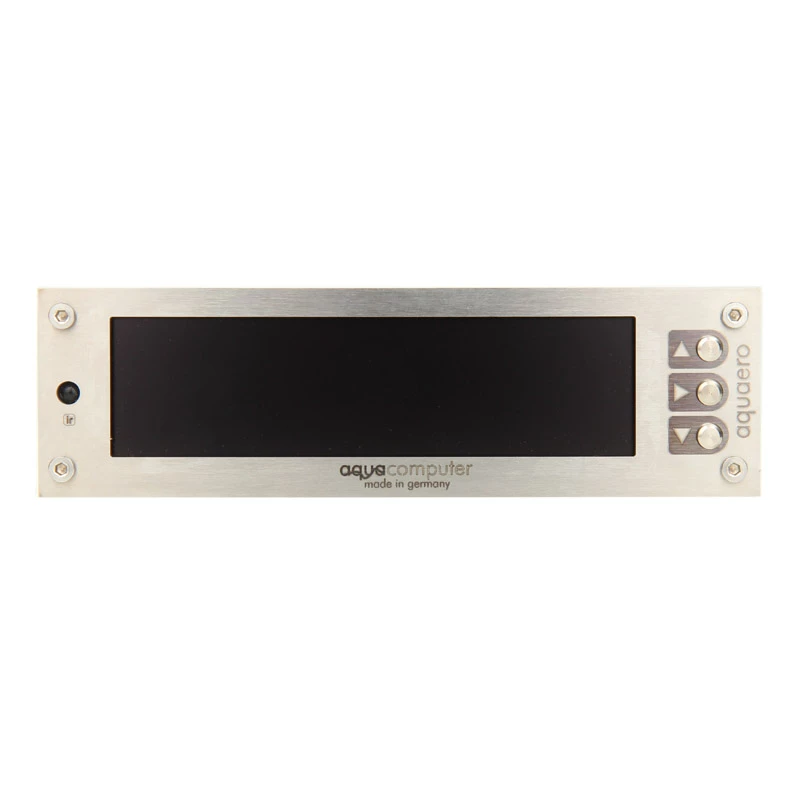 Aqua Computer 53145 ελεγκτής ανεμιστήρα LCD ανοξείδωτο ατσάλι
