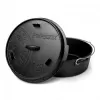 Dutch Oven Petromax ft6-t 5,5 L μαύρο γκριζοσίδηρο