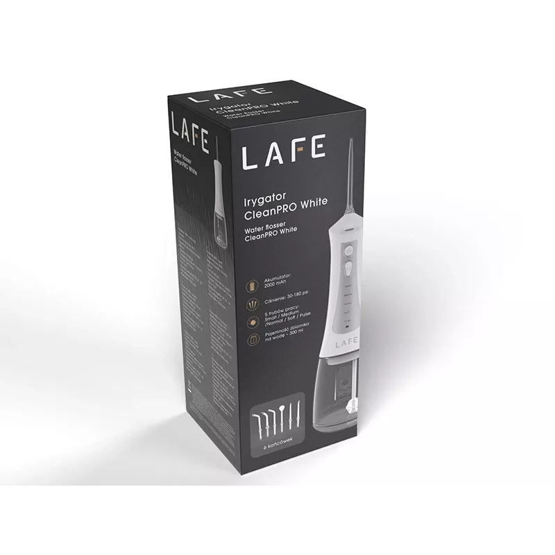 Lafe 47481 Συσκευή στοματικής υγιεινής CLeanPRO Λευκό