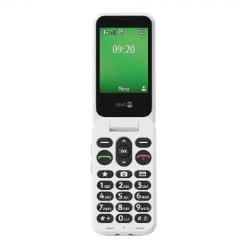Feature-Phone Doro Leva E22 Αναδιπλούμενο κινητό, 2,8 inch (7,11 cm) Οθόνη, Single SIM, 0,3 MP Κάμερα, 1150 mAh, 127,8 g, Κόκκινο/Λευκό