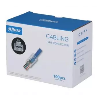 Βύσμα καλωδίου RJ-45 DAHUA DH-PFM976-531-PT, αρσενικό, διαφανές, συσκευασία 100 τεμ.