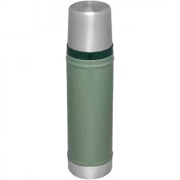Thermos STANLEY The Legendary Classic Bottle 0,6 l πράσινο – Θερμός θερμομονωτικής τεχνολογίας κενού, 600 ml