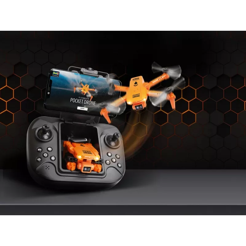 RC-Quadrocopter REVELL Pocket Drone 23810 — 2,4 GHz, τηλεχειριστήριο 4 καναλιών